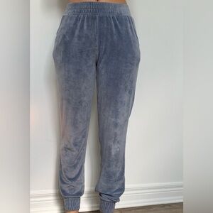 Revamped Light Blue Velour Trousers